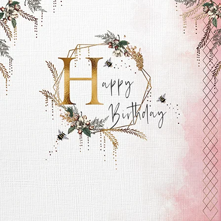 Birthday Type, Counter Card