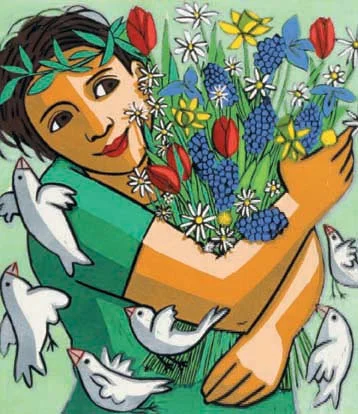 Spring, Greeting Card