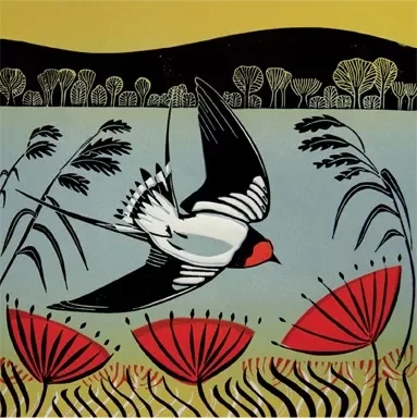 Swooping Swallow, Greeting Card
