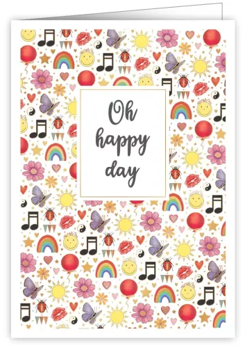 Happy Icons, Oh Happy Day, Greeting Card, 3681