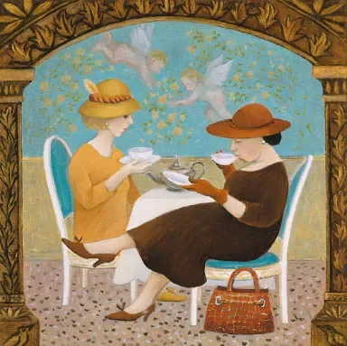 Tea in Venice. Due, Greeting Card