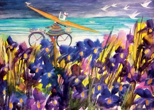To the Beach, Greeting Card