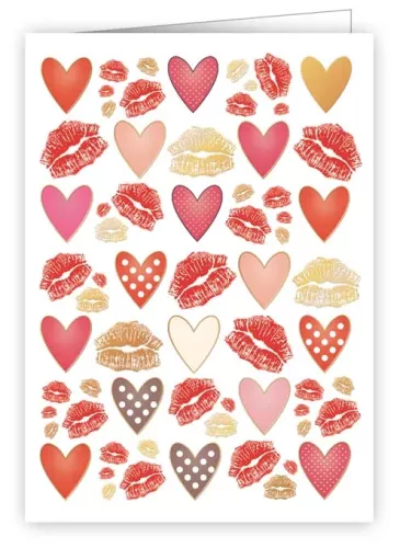 Hearts and Kisses, Mini Card