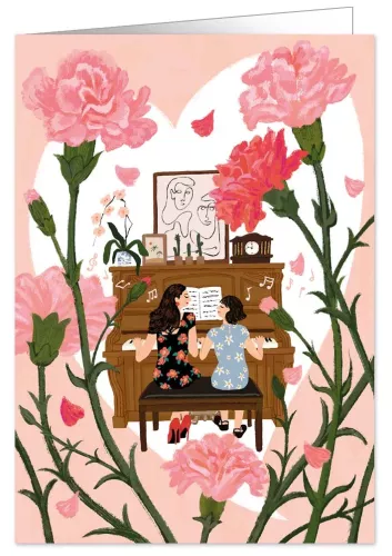 Playing the Piano, Greeting Card, 1984