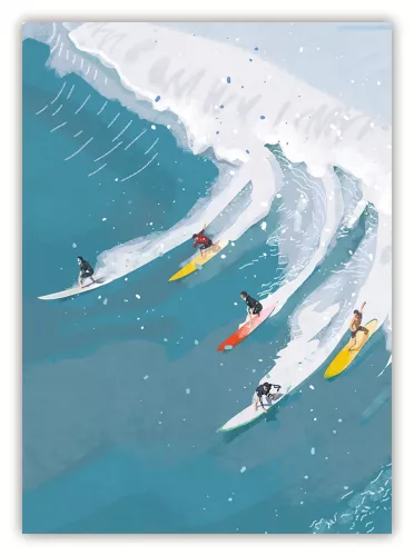 Surfing, Postcard