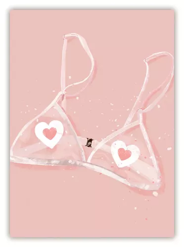 Pink Heart Braw, Postcard