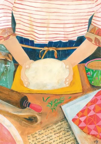 Breadmaking, Greeting Card