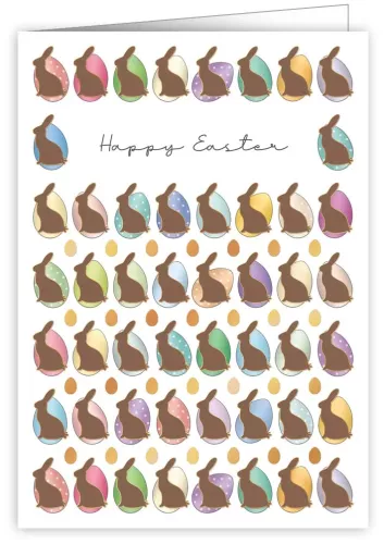 Chocolate Bunnies, Greeting Card