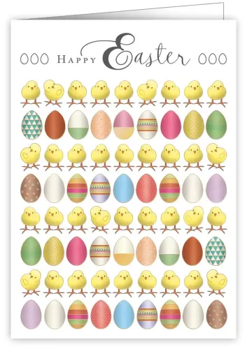Easter Chicklets, Greeting Card