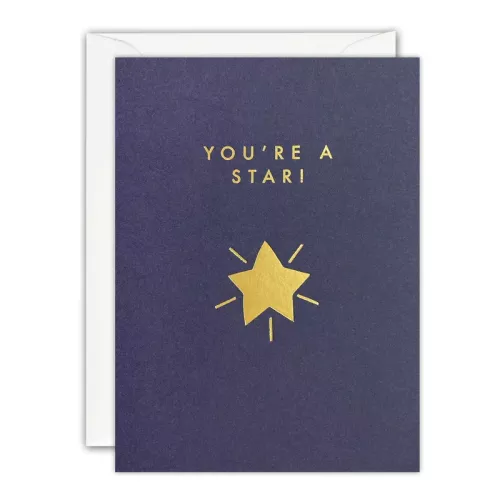 Gold You’re a Star Card by James Ellis
