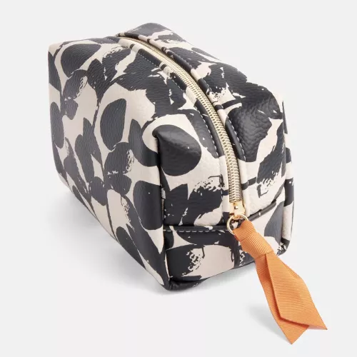 Mono Floral Cube Cosmetic Bag