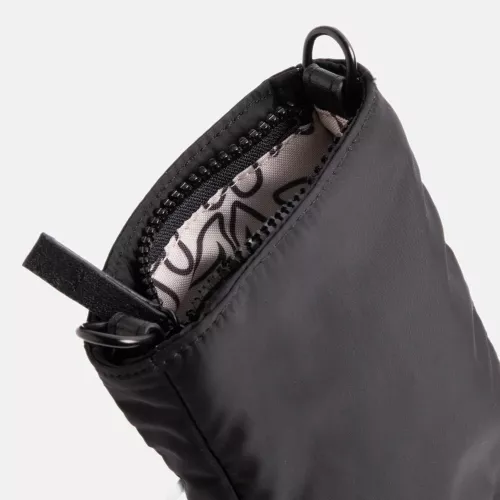 Black Casual Padded Phone Bag