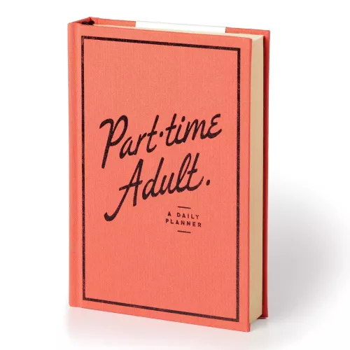 Part-Time Adult Undated Daily Planner Hardcover – Organizer