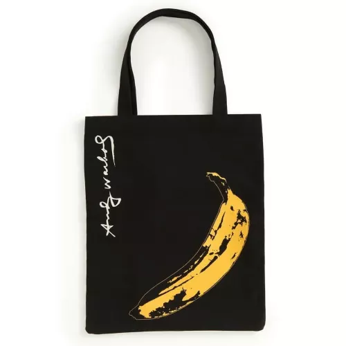 Warhol Banana Canvas Tote Bag - Black (Other)