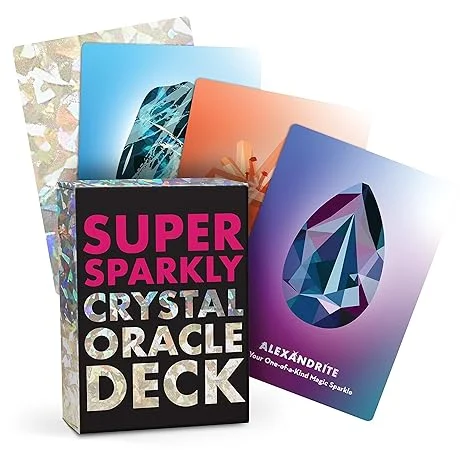 Super Sparkly Crystal Oracle Deck: 50 Oracle Cards & Guidebook