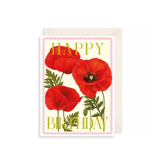 Poppies Greetings Card