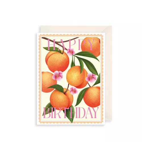 Peaches Greetings Card