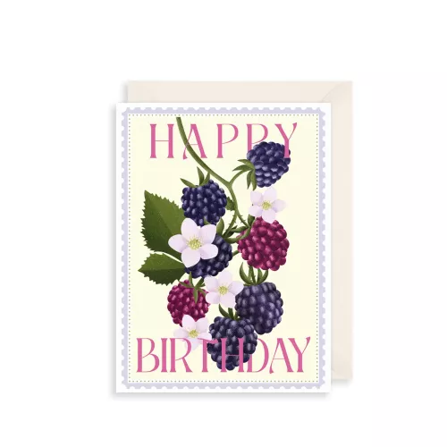 Blackberry Greetings Card
