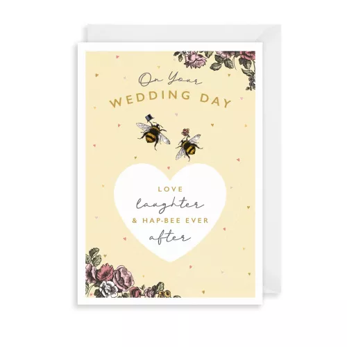 Hap-Bee Ever After Greetings Card