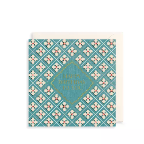 Down House Wallpaper Greetings Card