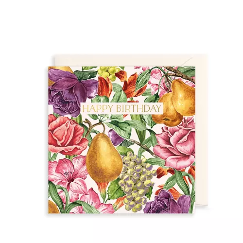 Fruits & Florals Greetings Card