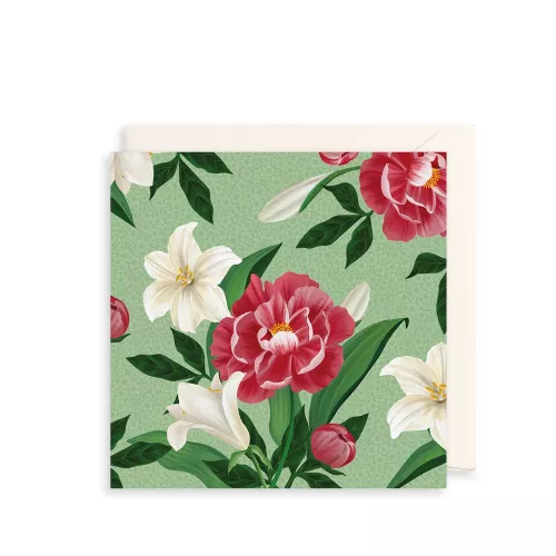 Spring Florals Greetings Card