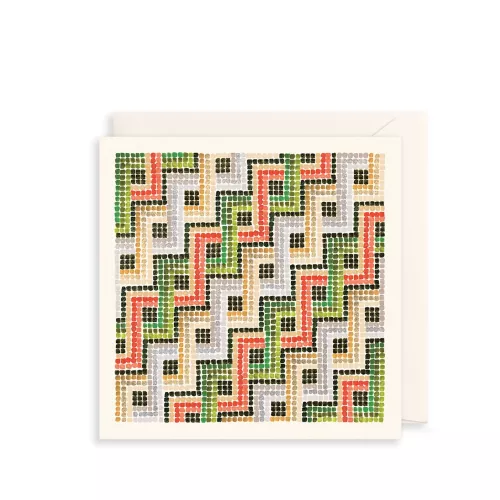 Geo Tapestry Greetings Card