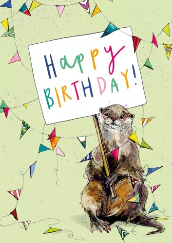 Happy Birthday, Greetings Card