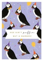 Age Ain't Puffin But a Number, Greeting Card