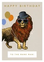 To the Mane Man, Greeting Card