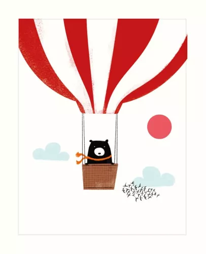 Balloon Bear, Greeting Card