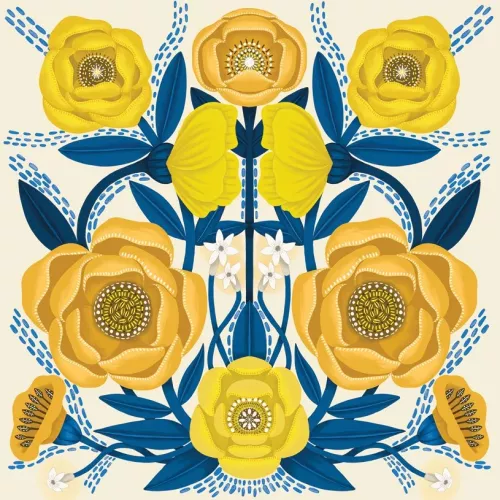 Yellow Petal, Greeting Card