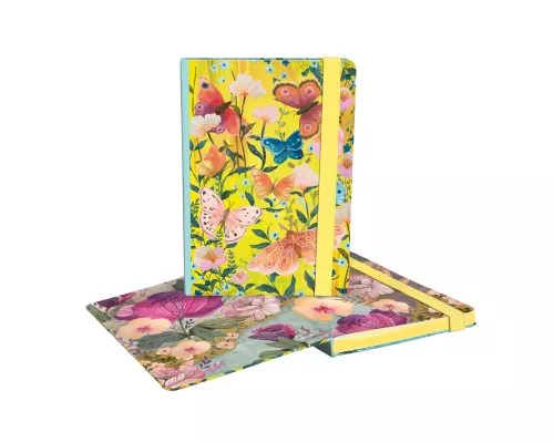 Butterfly Ball Sunshine A5 Journal with elastic binder