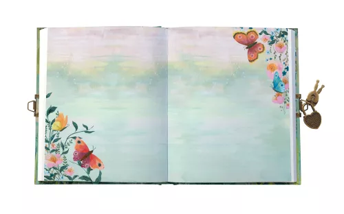 Butterfly Ball Sunshine Lockable Notebook