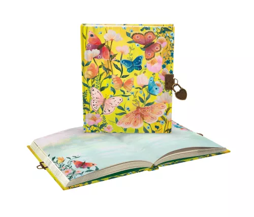 Butterfly Ball Sunshine Lockable Notebook