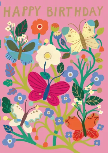 Happy Butterflies Greeting Card