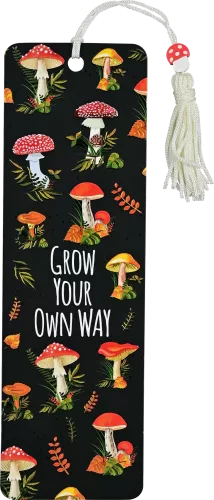 Mushrooms Beaded Bookmark