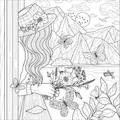 Boho Dreams Adult Coloring Book