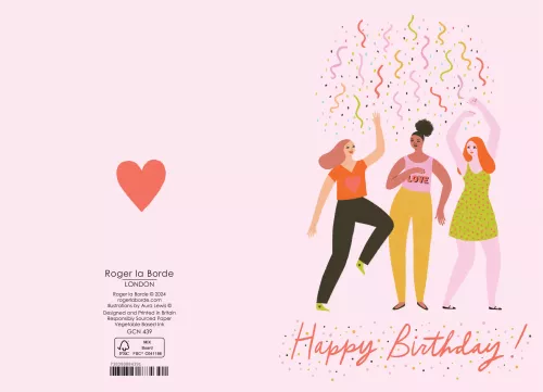 Three Party Girls Petite Card