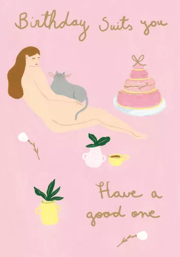Birthday Suit Petite Card