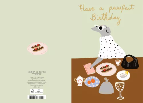 Fashionable Dog Petite Card