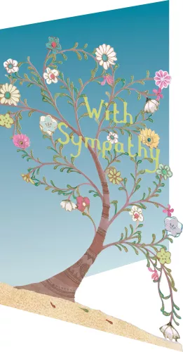 Sympathy Tree Lasercut Card