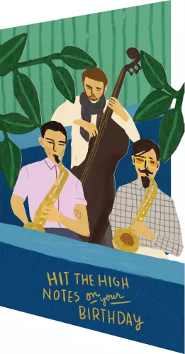 High Notes Musicians Lasercut Card