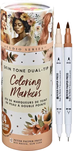 Studio Series Dual-Tip Skin Tone Markers (Set of 24)