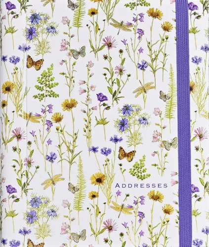 Wildflower Garden Large Address Book