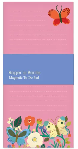 Butterfly Garden Magnet Notepad