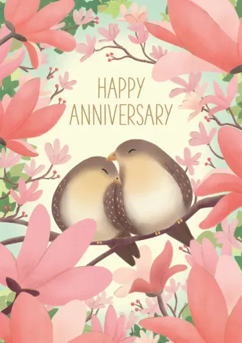 Birds Inlove Greeting Card