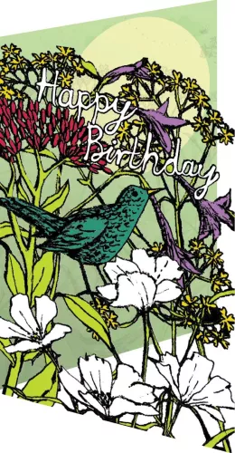 Blackbird Laser Lasercut Card