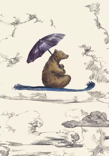 Little Bear In Colour Petite Card