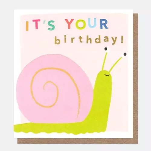 It'S Your Birthday Snail, Greeting card